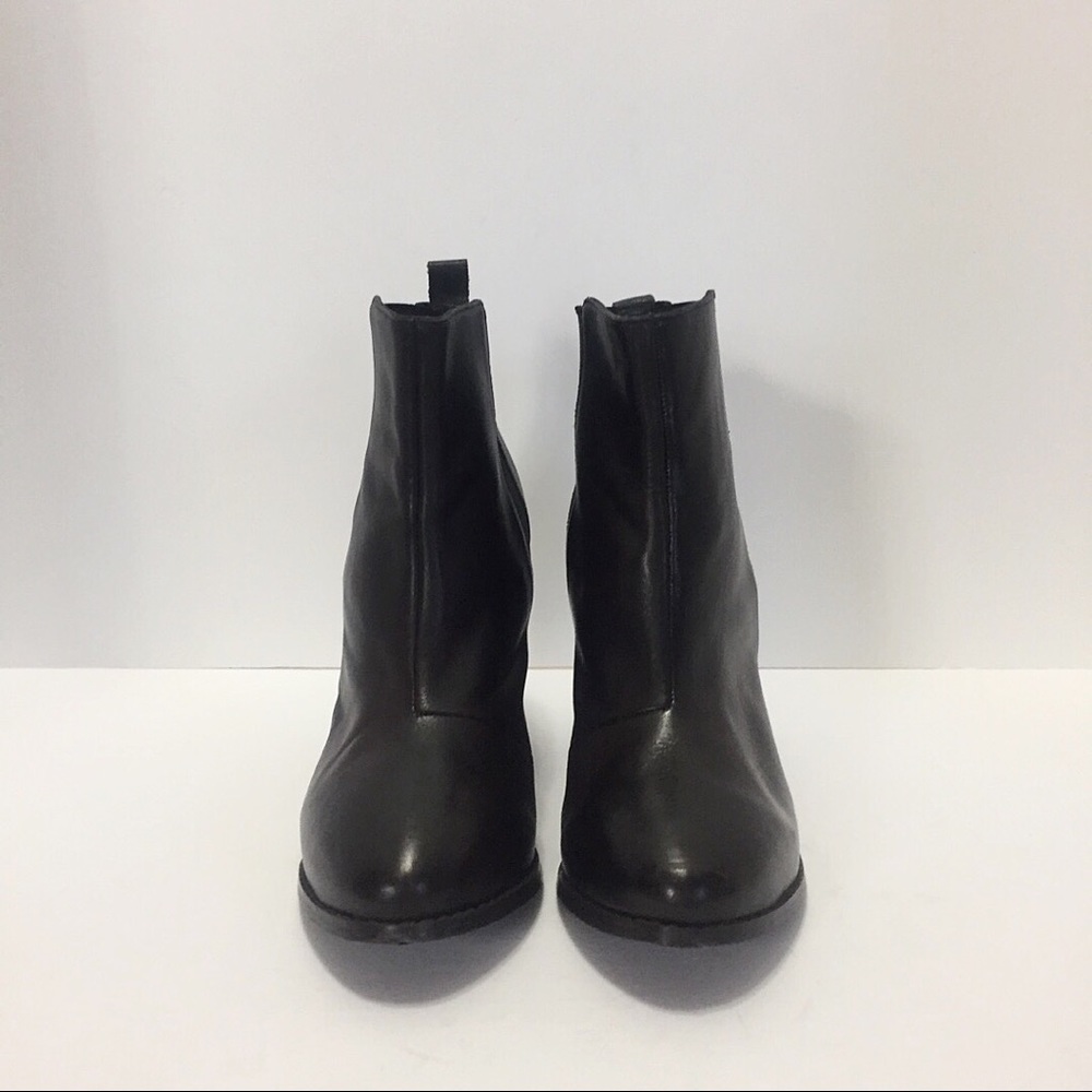 Topshop Dark Brown Leather Ankle Boots - Picture 3 of 8